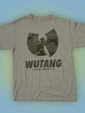 Wu-Tang Camo Logo Short Sleeve T-Shirt - Gray